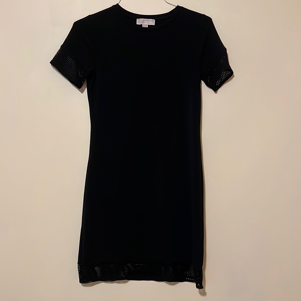 BARELY WORN Black Michael Kors Midi Dresss